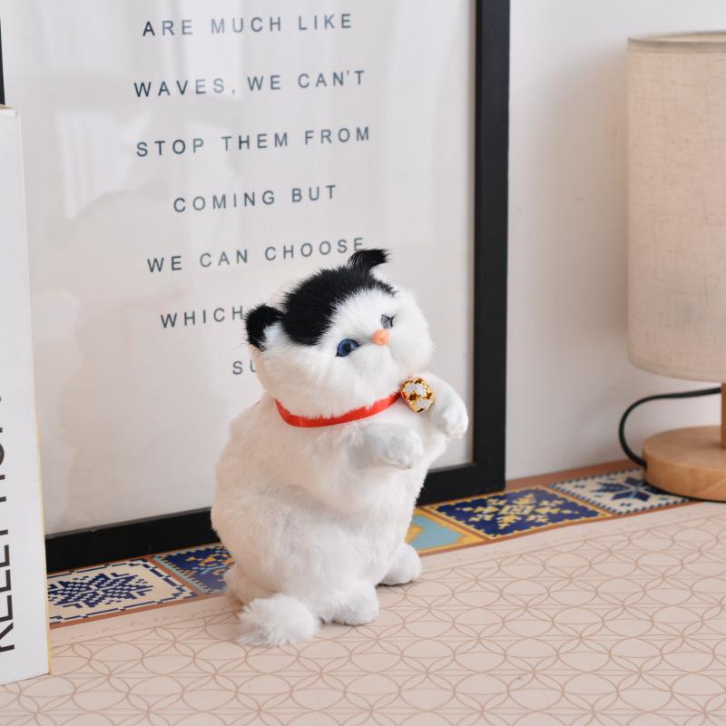 Adorable Cat Figurine with Bell - Perfect Birthday Gift for Girlfriends, Kids, and Cat Lovers