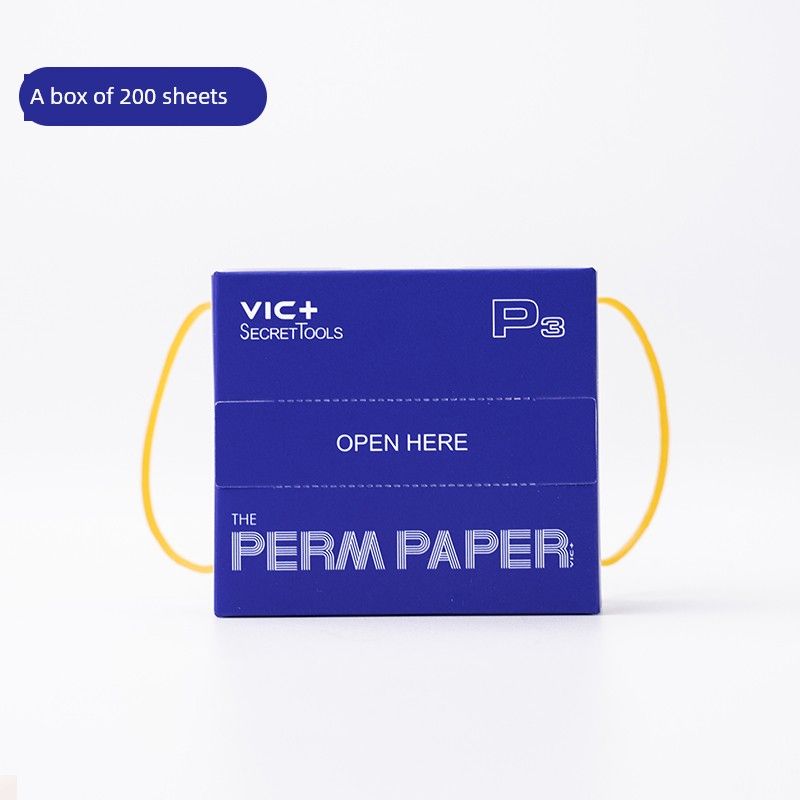 Disposable Hair Paper Ultra-Thin Aven Wrist Hair Perm Paper Portable Cold Hot Fix Tape Hair Salon Hair Net Position Paper P3 Blue(Mesh)