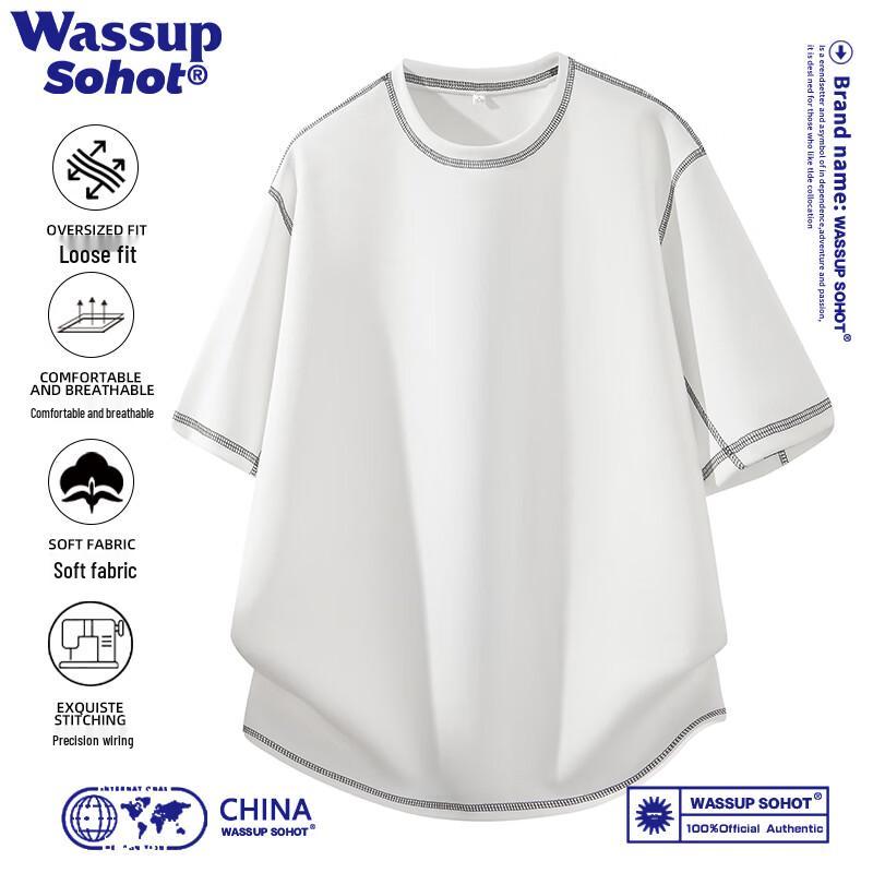 Wassup Sohot Men s Casual Short Sleeve T-Shirt XL