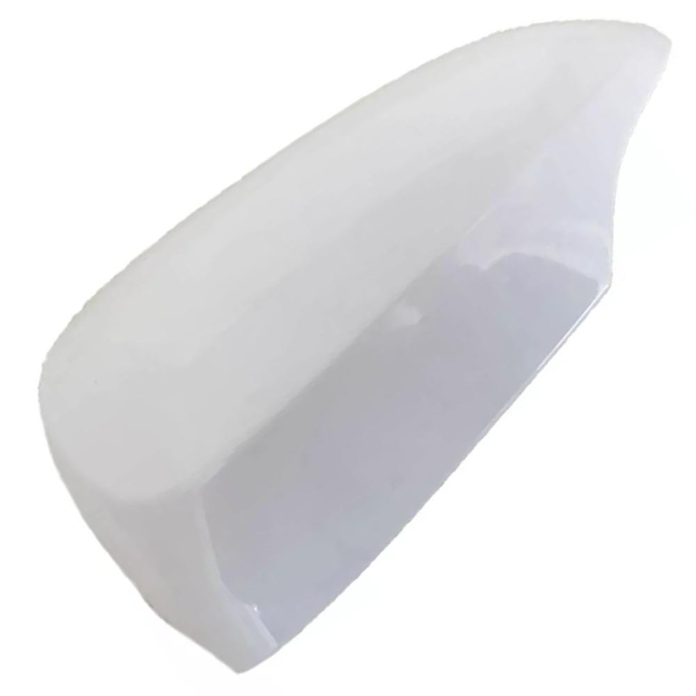 Left/Right Side Mirror Cover Unpainted Black/White Rearview Mirror Cap Car Accessories for Toyota Prius C 2012-2018 Lamp Type White Left Side