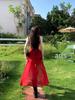 Women's Summer Irregular Mesh Camisole Dress - Waist-Cinching, Slimming, Hip-Hugging Style
