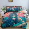 Schönes Bettbezug-Set für Mädchen im Aquarell-Stil, romantisches Thema, Bettbezug, Kingsize-Bett für Paare und Mädchen, Polyester-Bettwäsche-Set