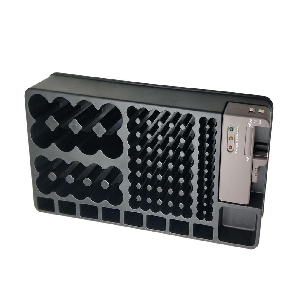 C D AA Battery Storage Box 98 Compartment Battery Storage Case Container Organiser for Home and Office Use