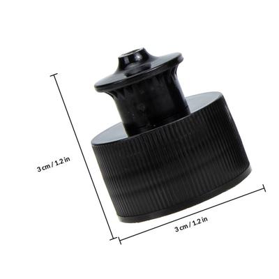 30Pcs Push Pull Sport Cap for Water Bottles Leak Proof Easy Open Reusable Replacement Cap Compatible with Most Plastic Screw Top