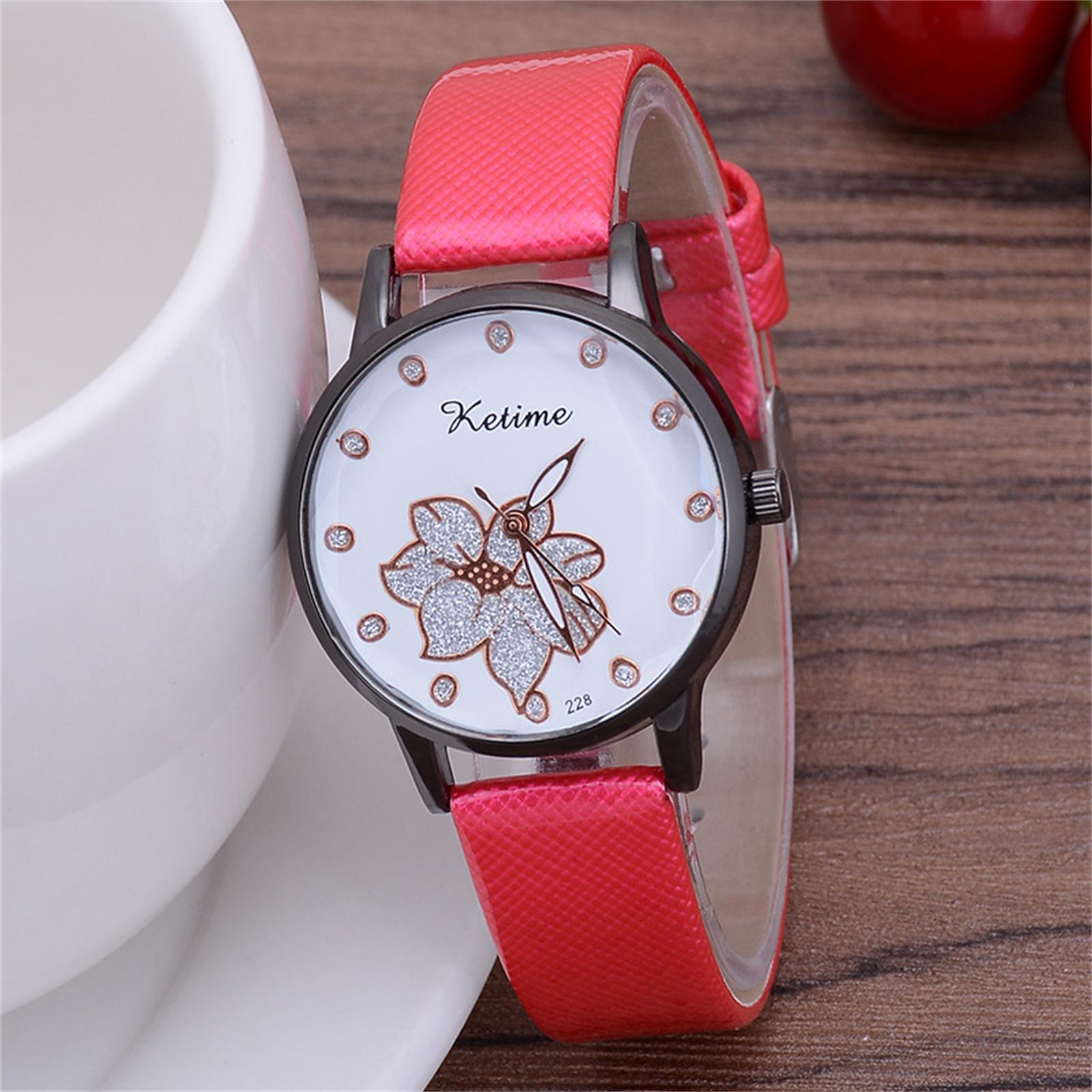 

Женские модные кожаные часы One Size