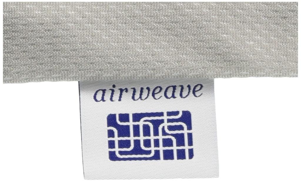Airweave Pillowcase, Gray, 2-57011-GY-1, Mesh Material, Breathable and Absorbent