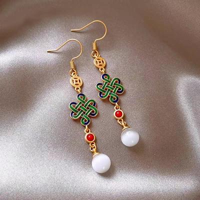 Female Retro Niche New Chinese Knot Earrings