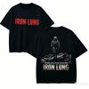 T-shirt Grafica Anime Iron Lung Unisex Cotone Lavato Vintage Oversize Harajuku High Street Retro Casual Top