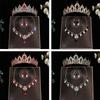 Elegant Bridal Three-Piece Jewelry Set: Crown, Necklace & Earrings for Weddings