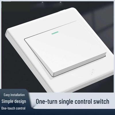 Dual-Bank Single-Gang Single-Pole Wall Switch