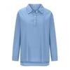 New cotton and linen women's shirts European and American loose casual V-neck button-up tops women's clothing