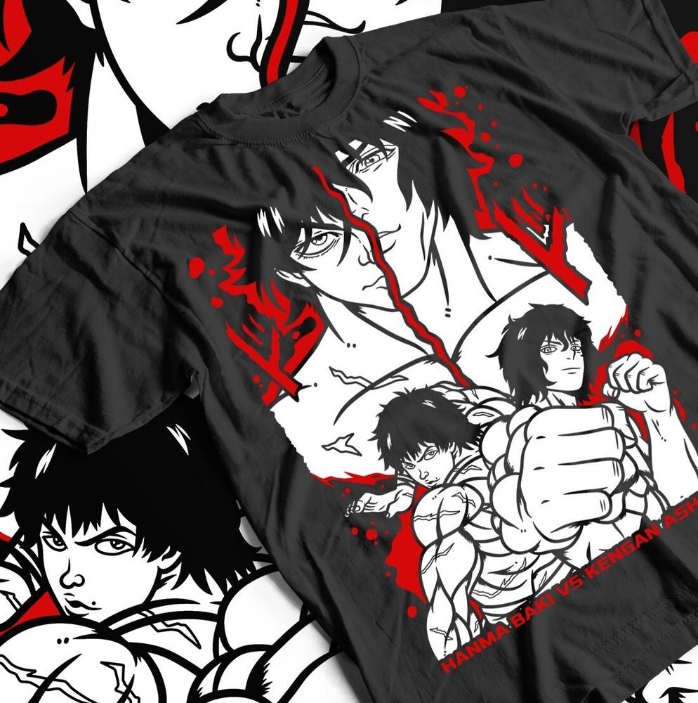 

Anime Fight Graphic Tee, Baki vs Kengan Ashura, Martial Arts Shirt, Unisex M