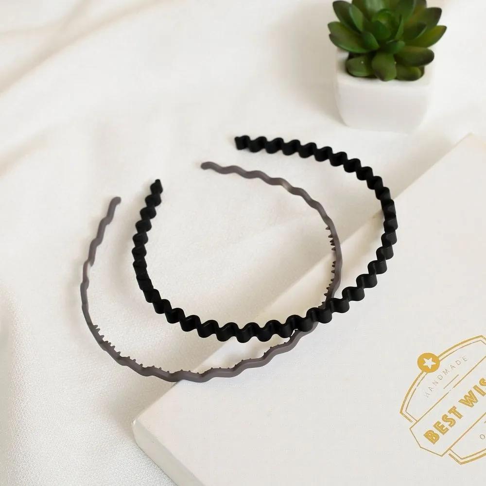 Hairband Daily Hairband Angel Shushu Matte Wave Set Black Gray