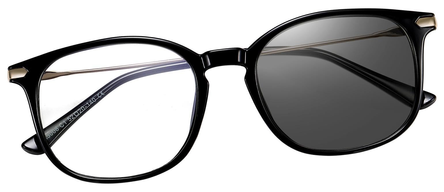 

KANASTAL TR90 Blue Light Blocking Sunglasses for UV400 Fashionable Eyewear for Men and Women Glasses, Photochromic, Color-Changing Computers,