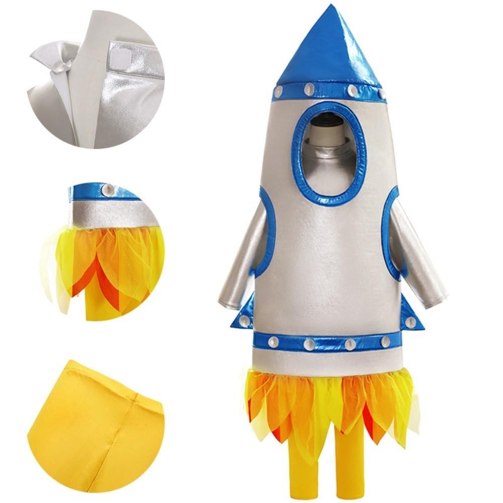 Astronaut Outfit Children Rocket Spacesuit Halloween Costume Set  Children's Day