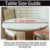 Waterproof Elastic Table Cover 60/90/100/120Cm Green Round Oil-Proof Tablecloth for Kitchen Dining Wedding Party Home Decoration