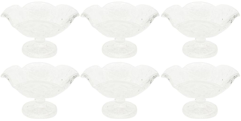 ADERIA Dessert Maximum 15 x Height Naruto Frappe Dessert Set of Made in Cups, 9cm, Bowls, Flower, 6, Japan, F-49642