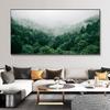 Sunrise Forest Obraz na plátně Moderní přírodní krajina Plakáty a obrazy Nástěnné umělecké obrazy do obývacího pokoje Home Decor Bez rámu