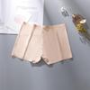 Slip boxer in seta ghiacciata senza cuciture, mutandine da donna, boxer a vita media, pantaloni di sicurezza antiscivolo, leggings, biancheria intima estiva