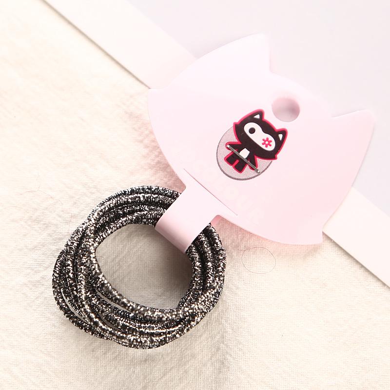 

3 см 10 шт./лот Разноцветные Золотые Серебряные Красные Резинки для Хвоста Резинка для Волос Резинка Эластичная Повязка для Волос Аксессуары для Волос для Девочки