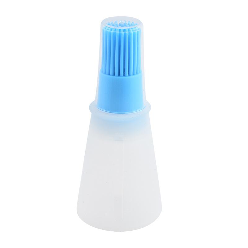 Oil Dispenser Bottle with Silicone Basting Brush Heat Resistant Cooking Brush for BBQ, Baking, Grilling and Kitchen Use
