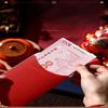 6 Pcs Chinese  Year Red Envelope Best Wishes Chinese Style  Stamping Bronzing Red Pocket Wedding Party Decorations
