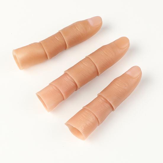 Realistic Fake Thumb Covers Soft Glue Skin-friendly Thumb Caps Prosthetic Fingers for Costume Pranks Photography Confidence