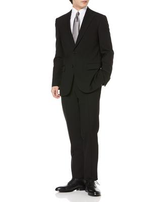 Completo pantaloni set PEARSE ULTRA abbigliamento Bottone lutto pantaloni singoli che si allargano sul fondo completo Nero Y7 [Konaka] [JOHN comfort] MOVE/Formale