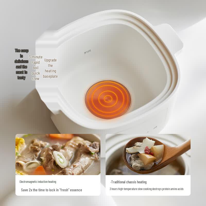 Olayks Smart Ceramic Electric Stew Pot CN plug (adapter included)