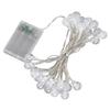 Globe String Lights Battery Powered Type Colored IP66 Waterproof LED Bulb String Lights for Christmas Holiday Decorations