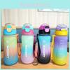 Water Bottle With Gradient Design And One Press Lid For Outdoor Travel And Students