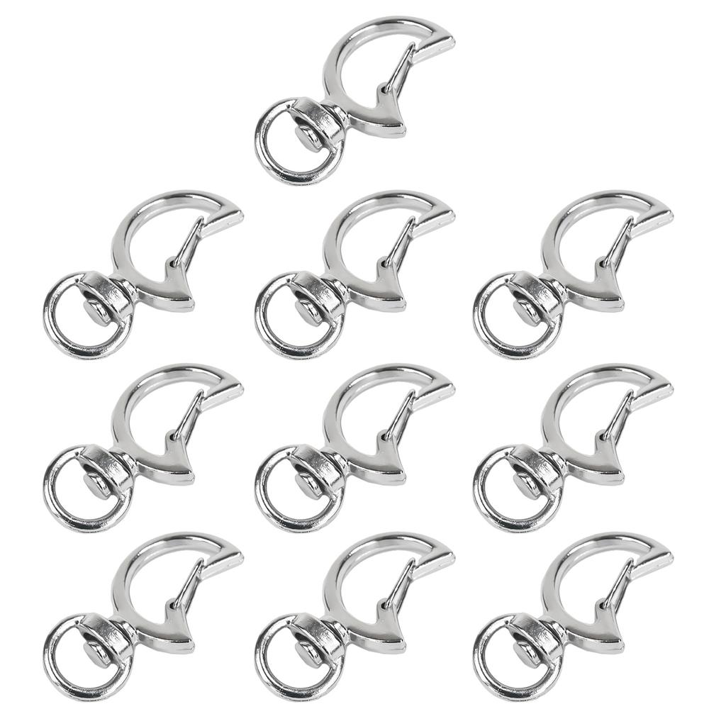 Star/Moon Spring Clasps Keychain DIY Accessories Metal Swivel Lobster Claw Clasps Alloy Material DIY Keychain Supplies