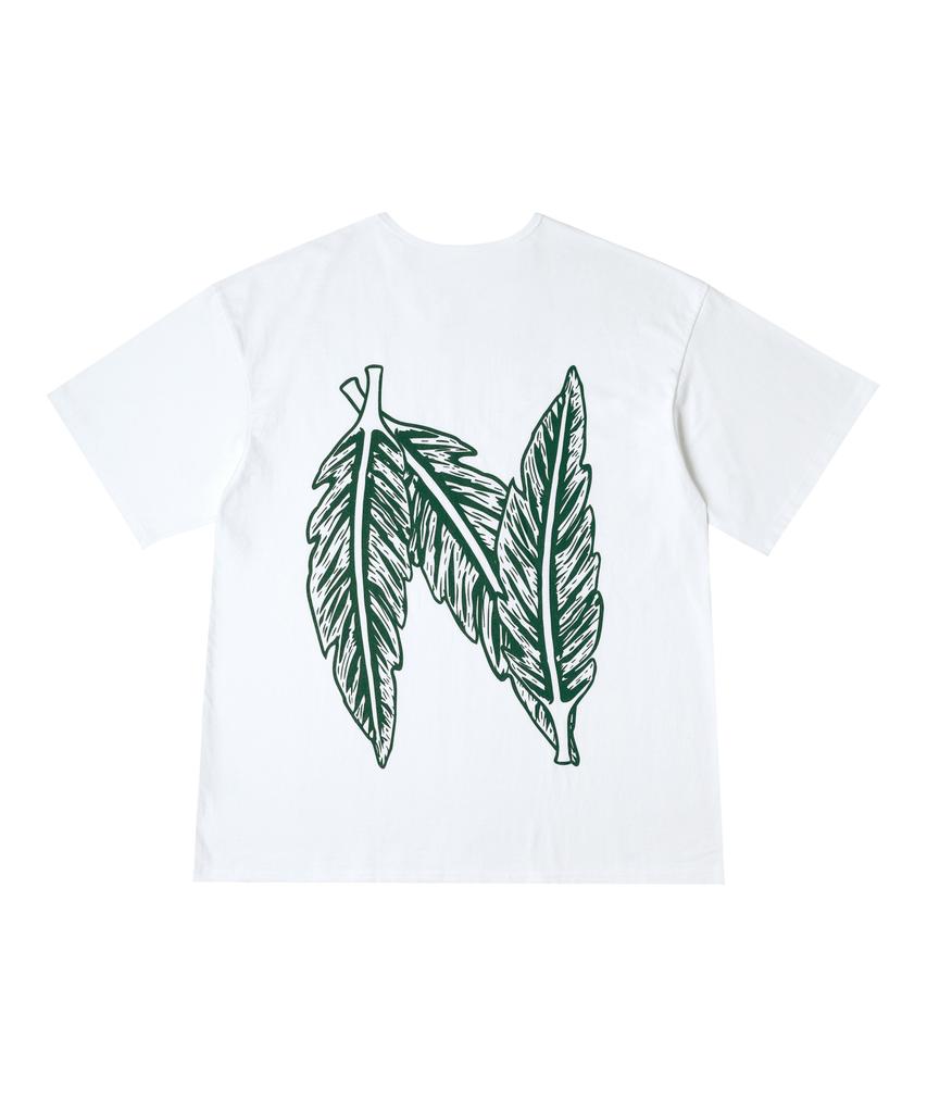 NETHERWORLD Ntw Vaho Leaf Tee White