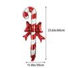 5/10Pcs Red Candy Cane Christmas Foil Balloons 3D Large 60CM Xmas Ornaments Balloons Kid's Hand-Held Party Inflatable Stick
