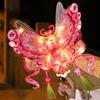 Butterfly Lantern Handheld Spring FestivalDecor DIY Chinese Traditional Lantern for Hanfu Cosplay Chinese New Year Mid-Autumn Festival Decoration