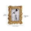Vintage Petal Photo Frame Luxury Feel Baroque Style Holder Tabletop or Wall Mount Ornate