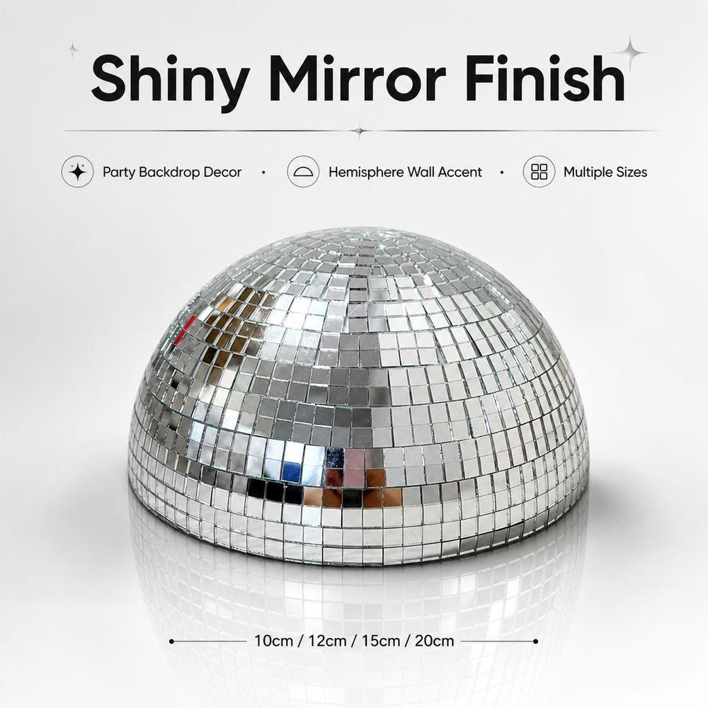 Mirror Finish Mirror Half Ball Mirror-surfaced Hemispherical Wall Decoration Party Backdrop Decor