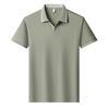 Nouveau polo d'été pour homme à manches courtes, couleur unie, respirant, T-shirt décontracté