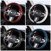 For MAZDA Steering Wheel Cover Sport Carbon Fiber Texture 37-38CM Fits 3 5 6 SKYACTIV CX30 CX5 CX8 CX9 MX5 RX8 RX7 BT50 Axela