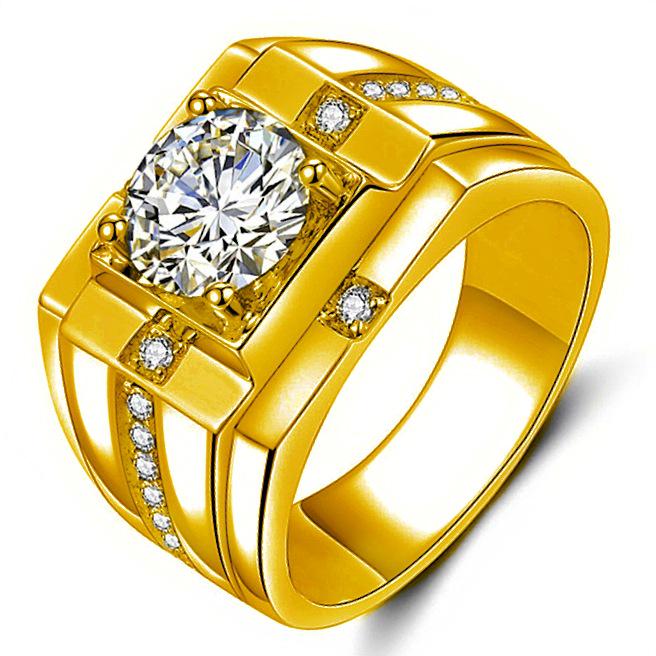 Men’s Fashion Statement Ring - Domineering Diamond Engagement Band