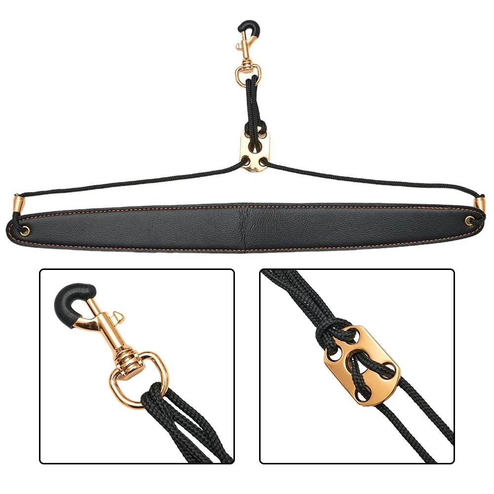 Leather Saxophone Strap Saxophone Lanyard Neck Strap Protection Neck for Soprano Tenor Alto Baritone Sax Musical Instrument
