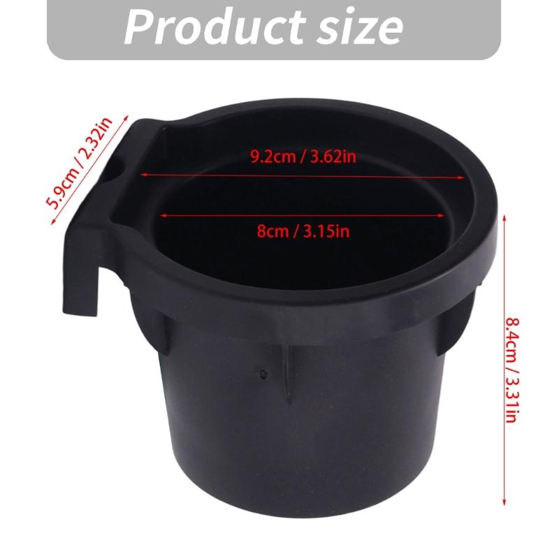 Embedded Center Console Cup Holder Replacement for 2005-2019 with Cylindrical Black Cup Well, Visible Mounting Section, and References 96975-EA000 and