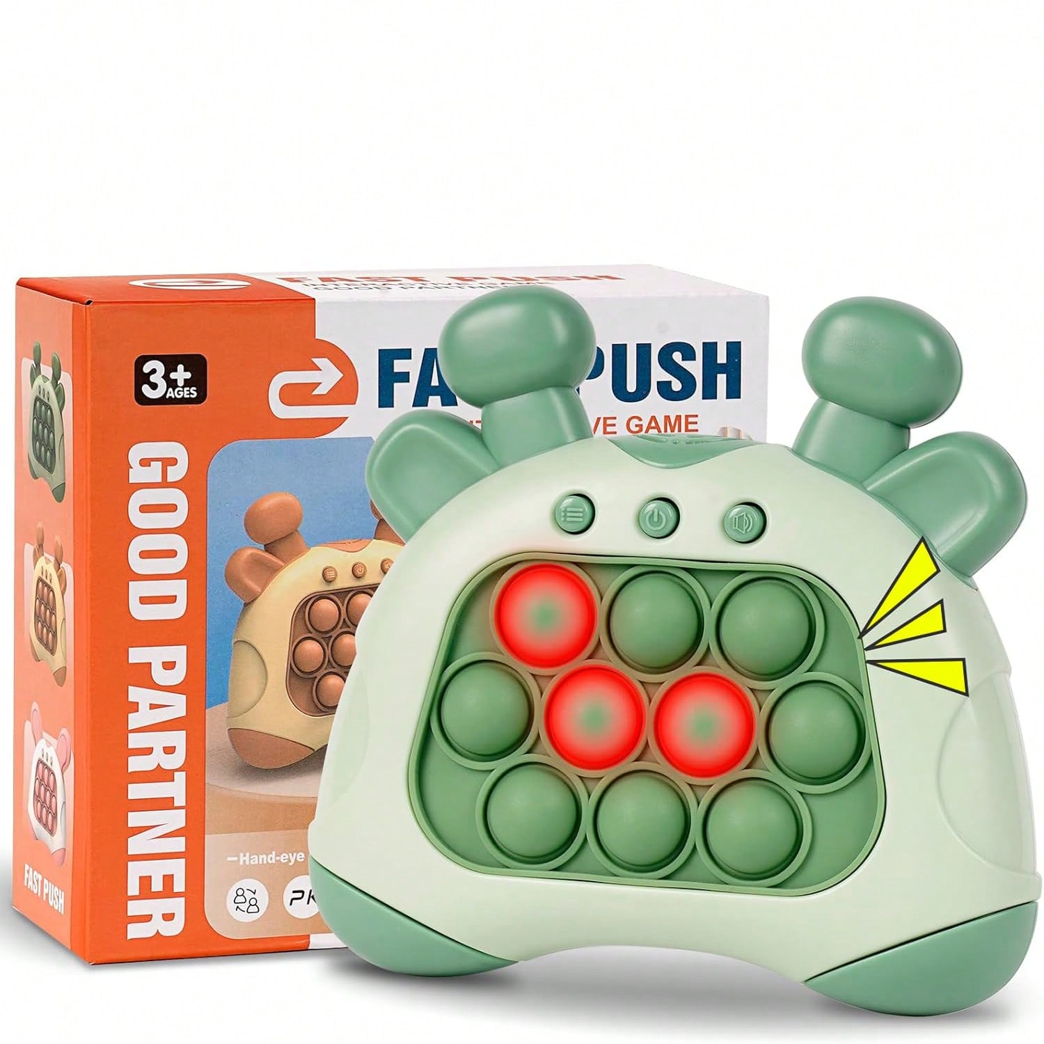 

Finger Toys Fast Push Game Cute Animals Version 2nd Generation Fidget Toys зелений