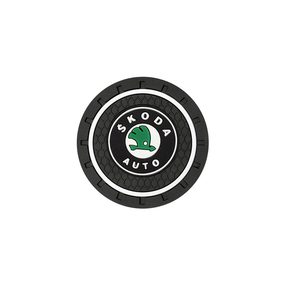

Car Sticker 1/2pcs Car Coaster Water Cup Holder Anti-Slip Mat Phone Glasses Non Slip Pad For Skoda Octavia A7 A5 Fabia Karoq VRS