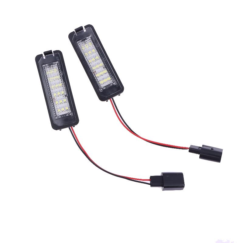 18 Led Beads License Plate Light Lamp Car License Plate Light Auto Accessories For Vw Golf4 Golf5 Golf6 Mk4 Mk5 Mk6