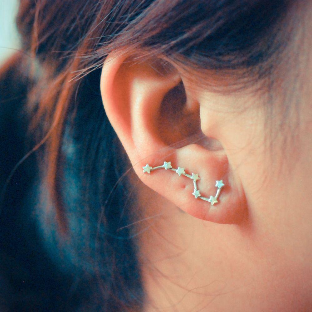 

Woman Sweep Constellation Jewelry Stud Earrings Star Big Dipper Earring