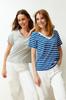 Women's Fashion T-Shirt V-Neck Long Ecru Premium V-Neck Cotton Regular Normal Fit Knitted Knitted T-Shirt