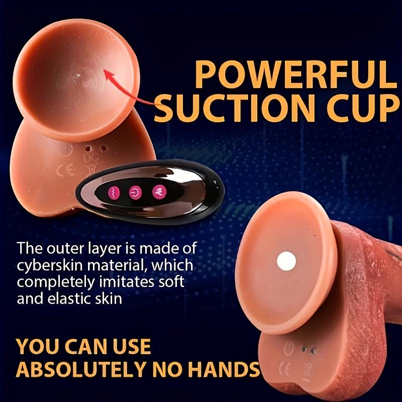 8.66" 4-in-1 Vibrator,10 Vibration Modes,Extendable & 360° Rotatable, Remote-controlled Heating,Liquid Silicone, Rechargeable, Sex Toy, Novelty Gift.