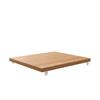 40cm Bathroom Washstand with Storage Shelf, Universal Replacement Shelf with Mounting Material for Cabinet or Usable Alone, Natural Wood Grain