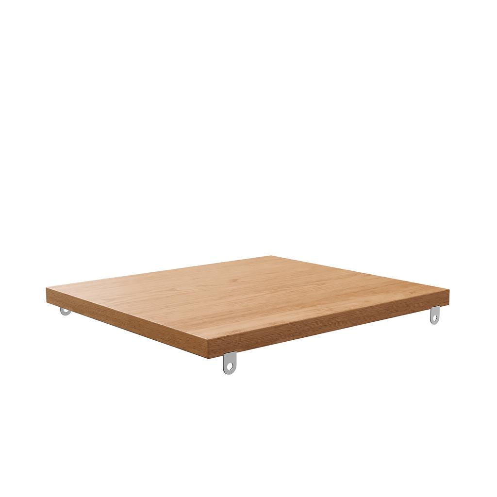 40cm Bathroom Washstand with Storage Shelf, Universal Replacement Shelf with Mounting Material for Cabinet or Usable Alone, Natural Wood Grain